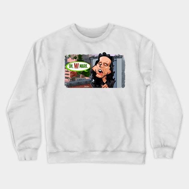 Oh Hi Mark Crewneck Sweatshirt by binarygod